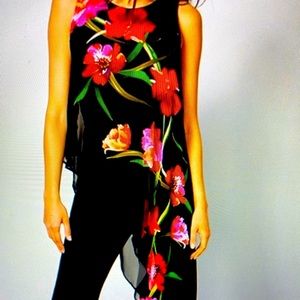 💫VENUS CHIFFON OVERLAY JUMPSUIT